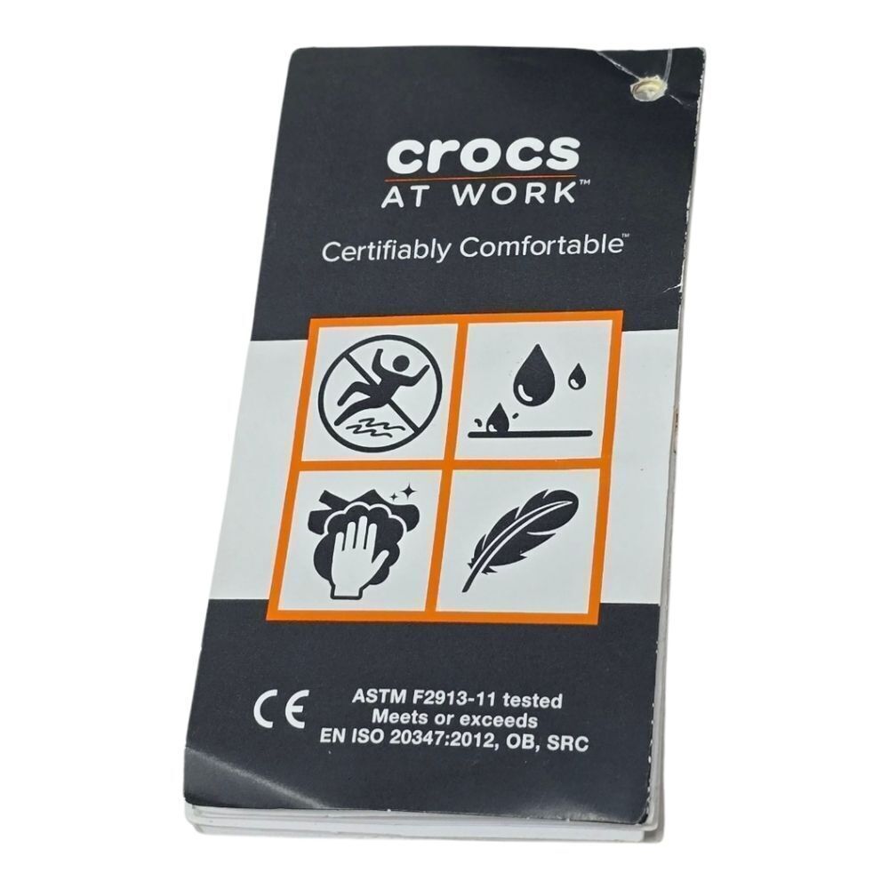 Crocs Slip Resistant Shoes Bistro Clogs Nurse Shoes Chef Shoes 10075-001 Mens 13 - Picture 2 of 7